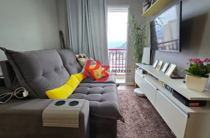 Apartamento com 2 dormitórios à venda, 49 m² por R$ 378.000,00 - Castelo - Santos/SP