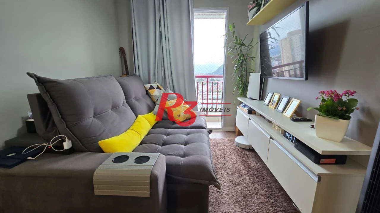 Apartamento com 2 dormitórios à venda, 49 m² por R$ 378.000,00 - Castelo - Santos/SP