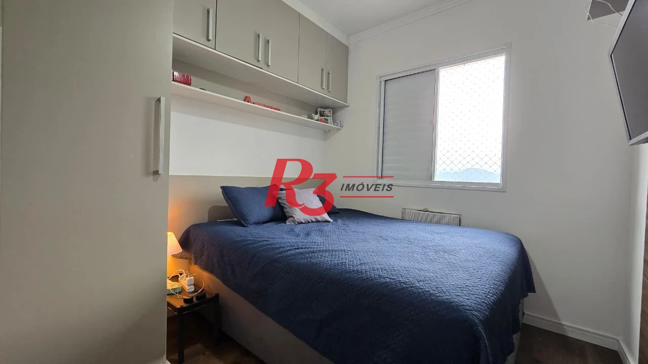 Apartamento com 2 dormitórios à venda, 49 m² por R$ 378.000,00 - Castelo - Santos/SP
