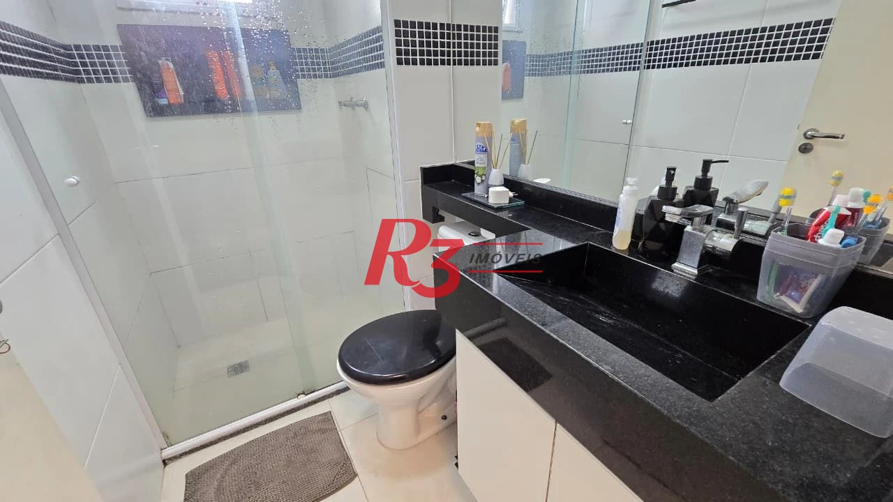Apartamento com 2 dormitórios à venda, 49 m² por R$ 378.000,00 - Castelo - Santos/SP