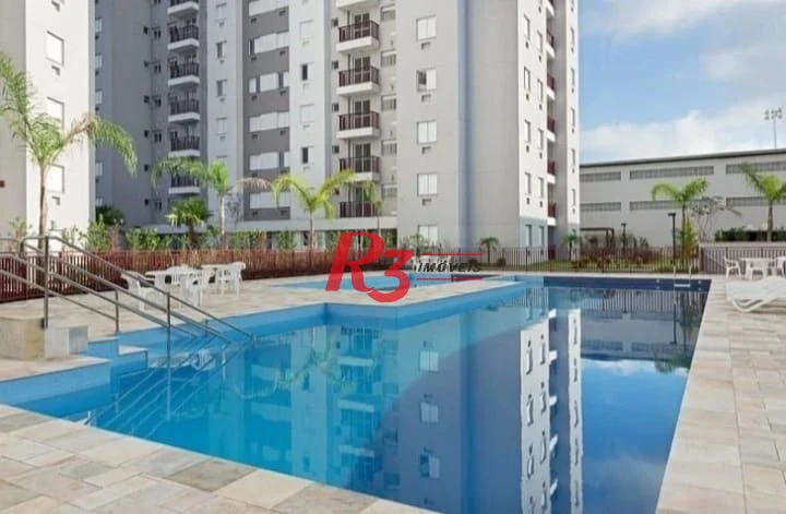 Apartamento com 2 dormitórios à venda, 49 m² por R$ 378.000,00 - Castelo - Santos/SP