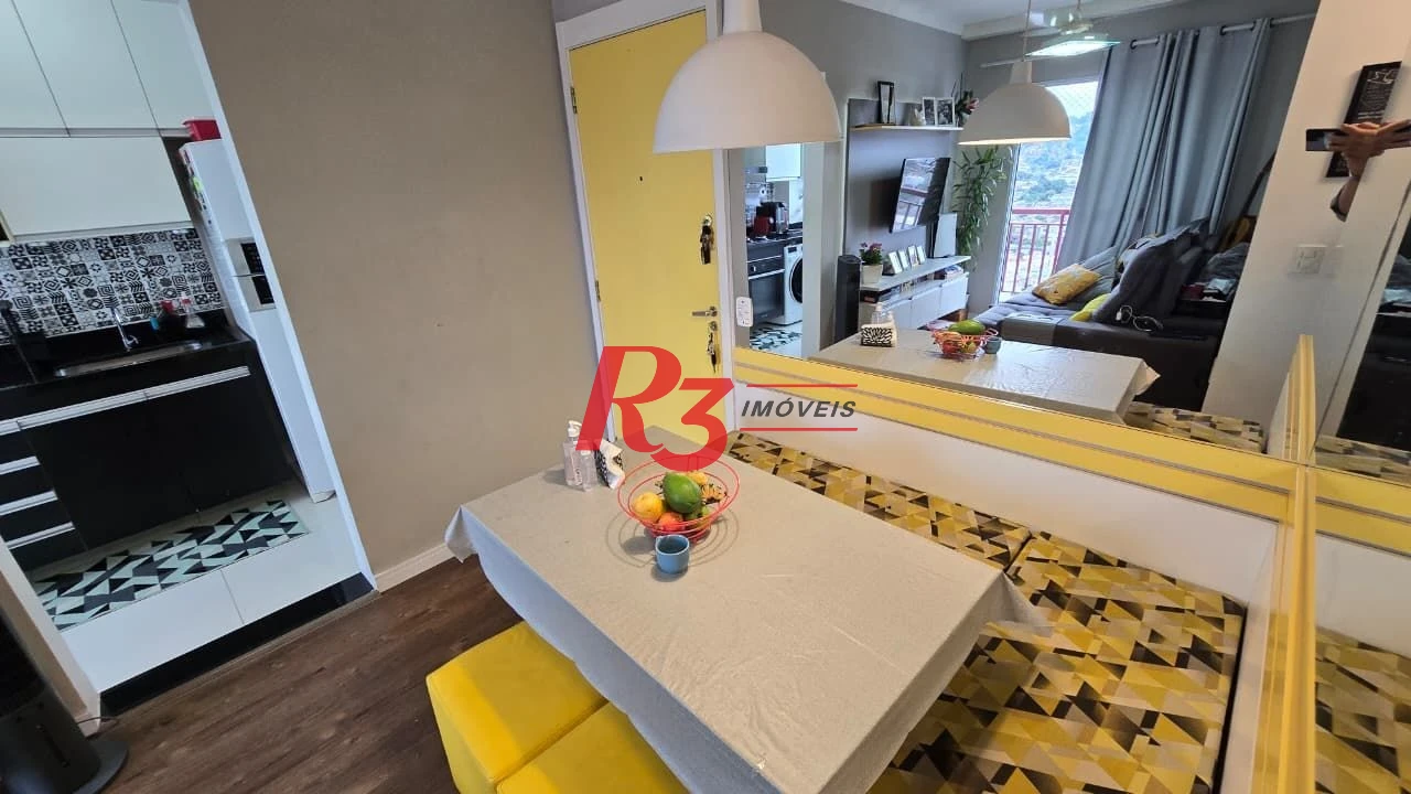 Apartamento com 2 dormitórios à venda, 49 m² por R$ 378.000,00 - Castelo - Santos/SP