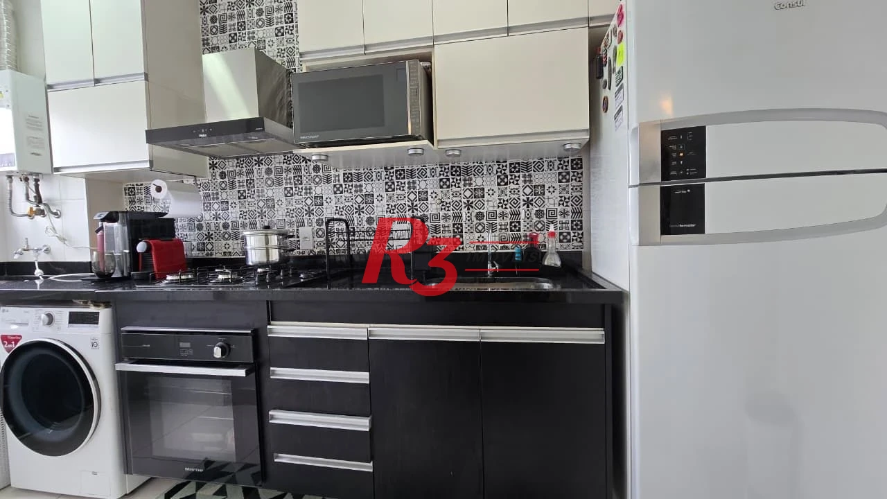 Apartamento com 2 dormitórios à venda, 49 m² por R$ 378.000,00 - Castelo - Santos/SP