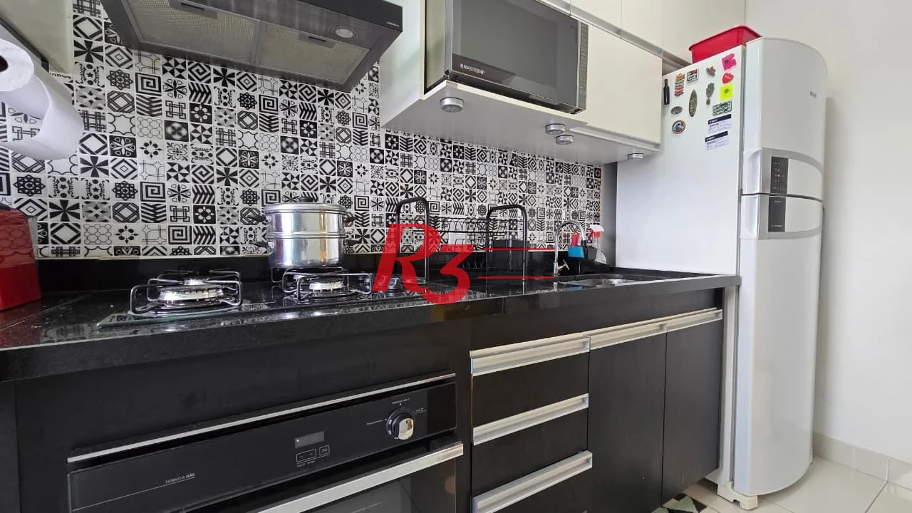 Apartamento com 2 dormitórios à venda, 49 m² por R$ 378.000,00 - Castelo - Santos/SP