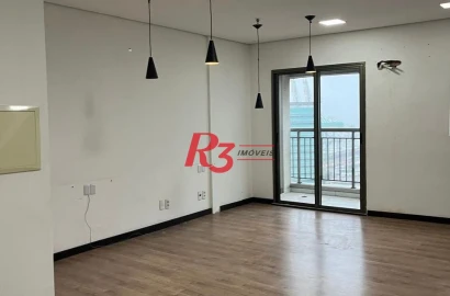 Sala, 95 m² - venda por R$ 750.000,00 ou aluguel por R$ 5.730,00/mês - Valongo - Santos/SP