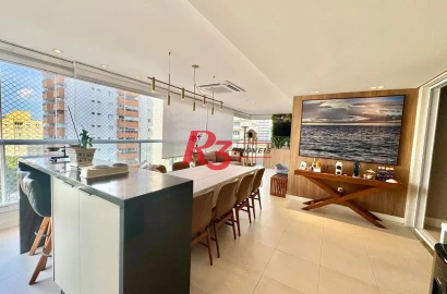 Apartamento com 4 dormitórios à venda, 167 m² por R$ 2.600.000,00 - Boqueirão - Santos/SP
