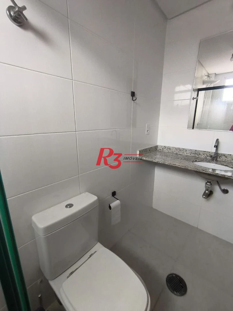 Apartamento com 1 dormitório para alugar, 52 m² por R$ 4.200,00/mês - Boqueirão - Santos/SP