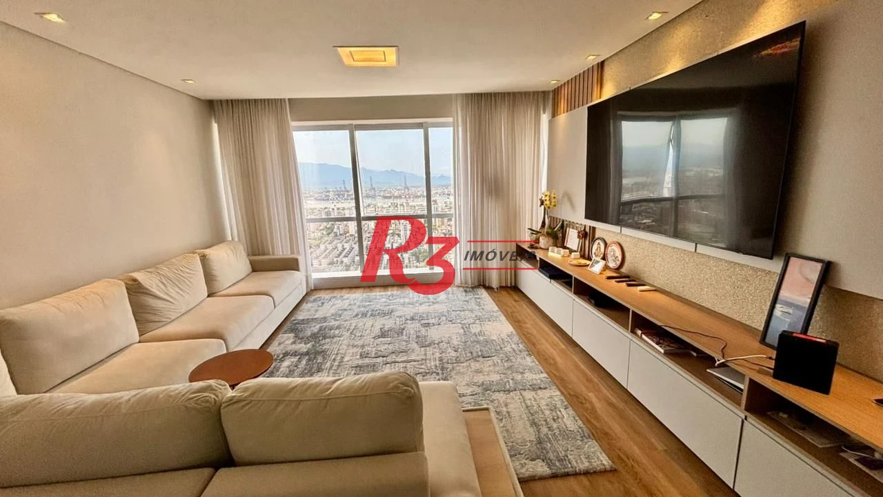 Apartamento com 2 dormitórios à venda, 96 m² por R$ 2.200.000,00 - Aparecida - Santos/SP