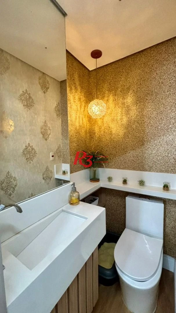 Apartamento com 2 dormitórios à venda, 96 m² por R$ 2.200.000,00 - Aparecida - Santos/SP