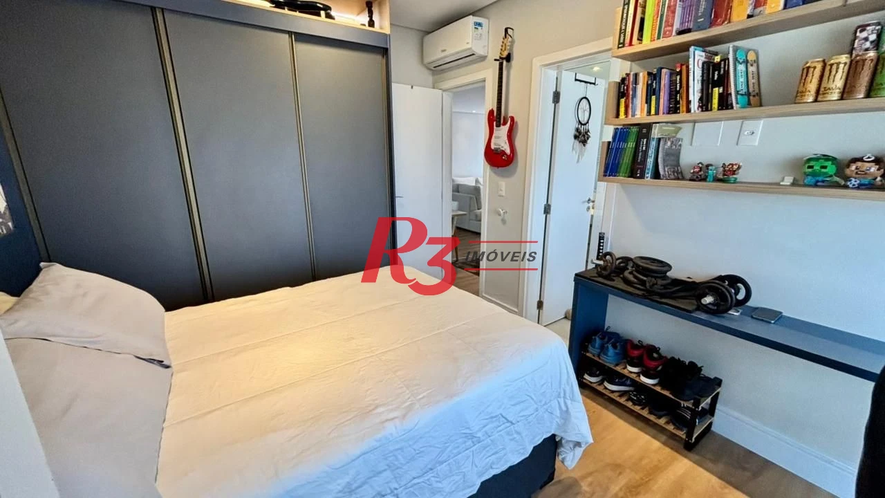 Apartamento com 2 dormitórios à venda, 96 m² por R$ 2.200.000,00 - Aparecida - Santos/SP