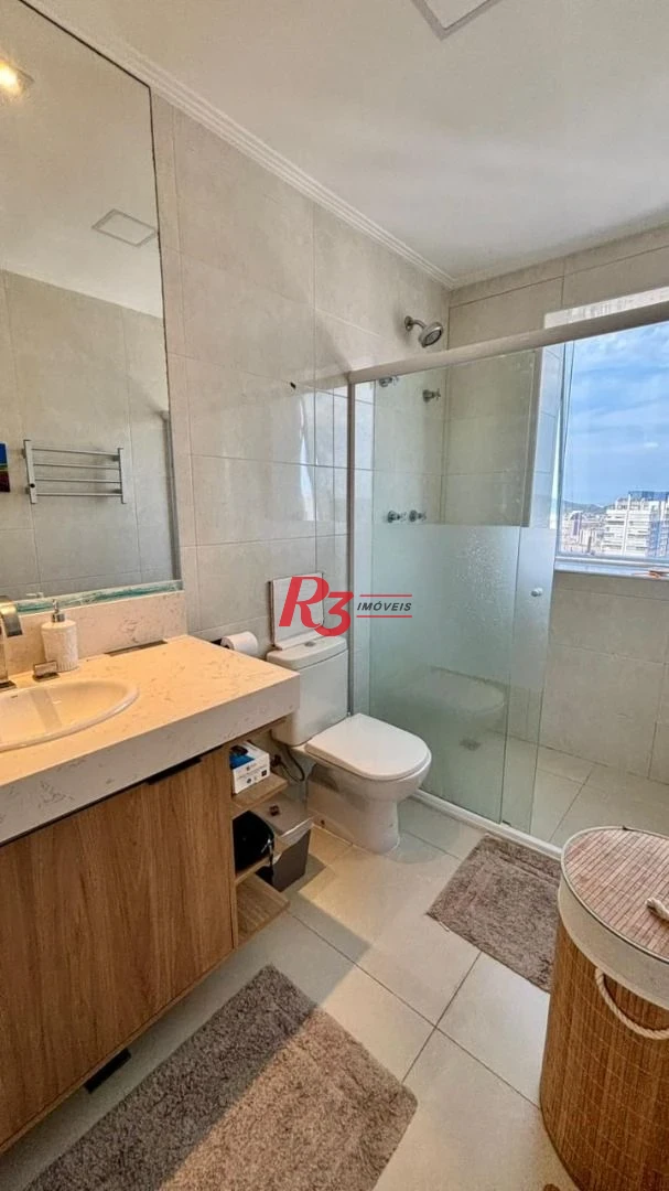 Apartamento com 2 dormitórios à venda, 96 m² por R$ 2.200.000,00 - Aparecida - Santos/SP