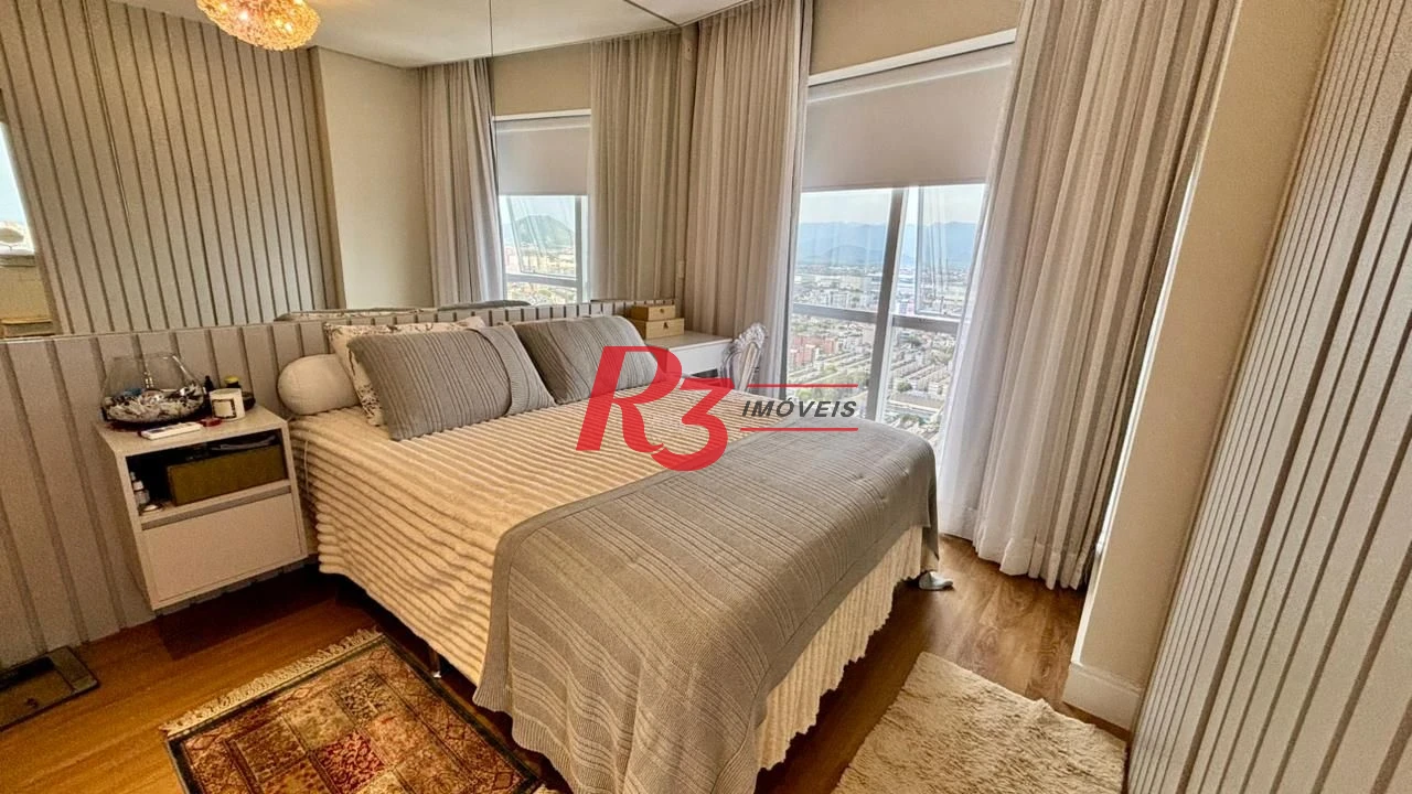 Apartamento com 2 dormitórios à venda, 96 m² por R$ 2.200.000,00 - Aparecida - Santos/SP