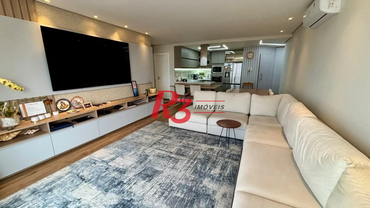 Apartamento com 2 dormitórios à venda, 96 m² por R$ 2.200.000,00 - Aparecida - Santos/SP