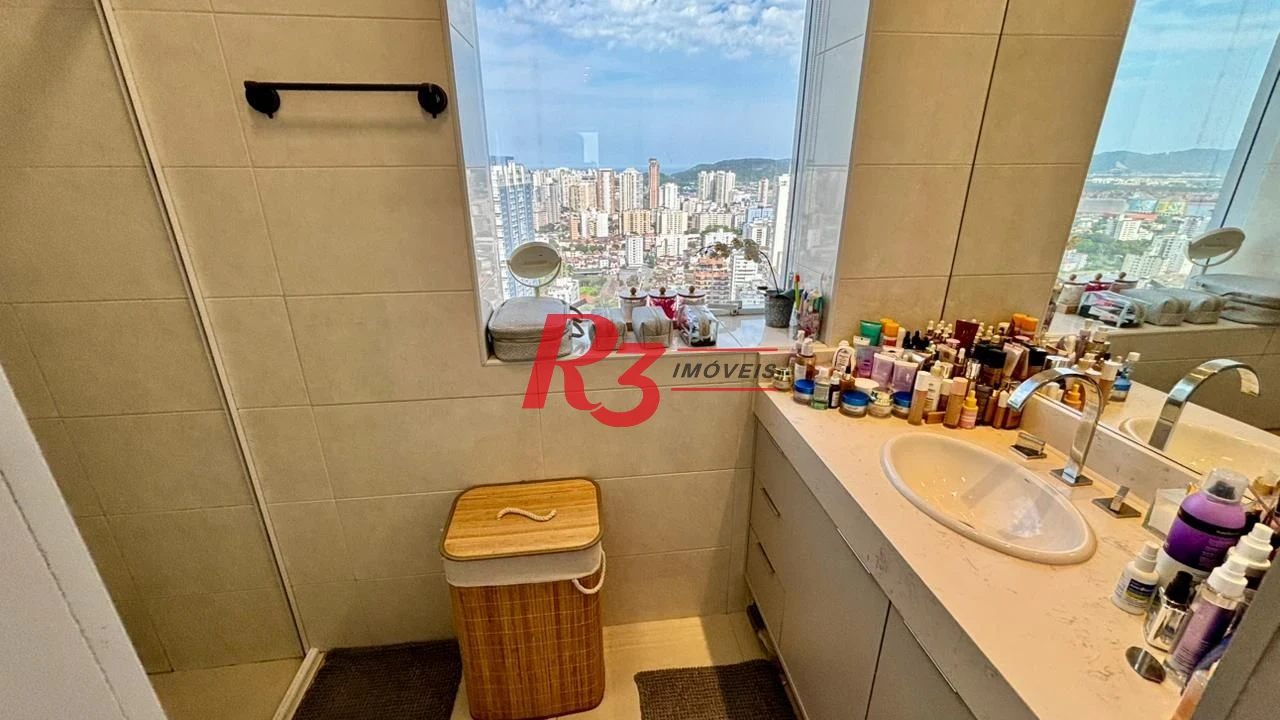 Apartamento com 2 dormitórios à venda, 96 m² por R$ 2.200.000,00 - Aparecida - Santos/SP