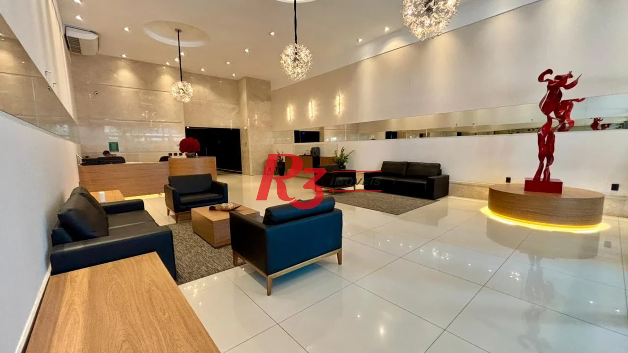 Apartamento com 2 dormitórios à venda, 96 m² por R$ 2.200.000,00 - Aparecida - Santos/SP