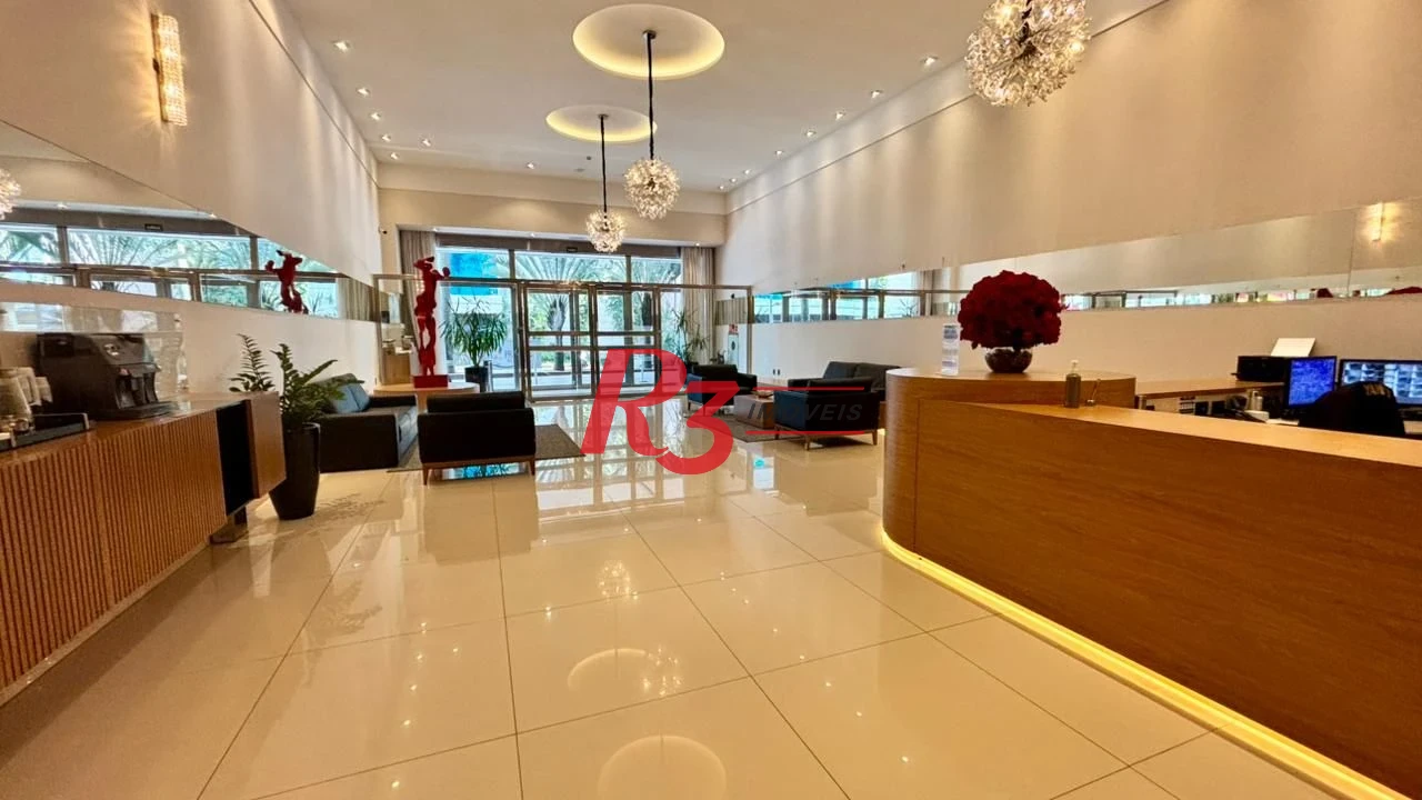 Apartamento com 2 dormitórios à venda, 96 m² por R$ 2.200.000,00 - Aparecida - Santos/SP