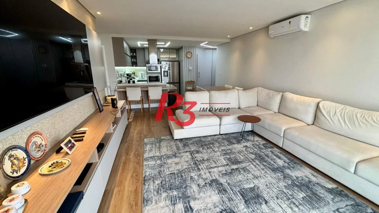 Apartamento com 2 dormitórios à venda, 96 m² por R$ 2.200.000,00 - Aparecida - Santos/SP