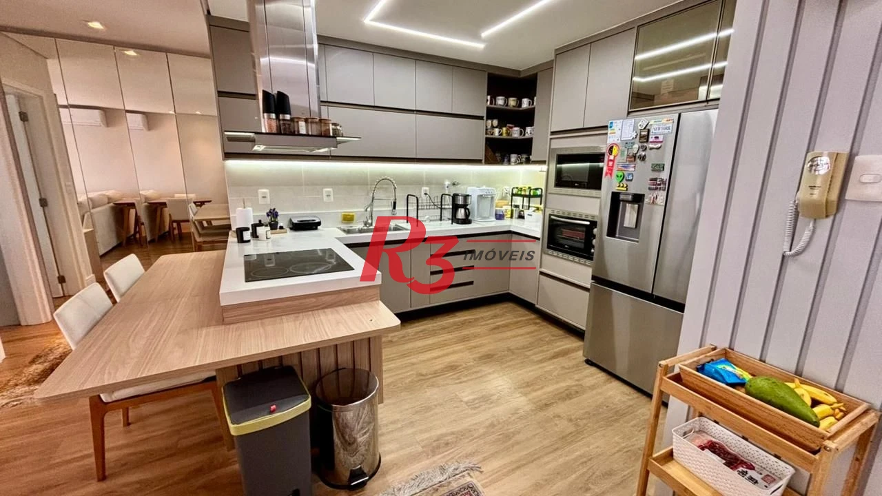 Apartamento com 2 dormitórios à venda, 96 m² por R$ 2.200.000,00 - Aparecida - Santos/SP