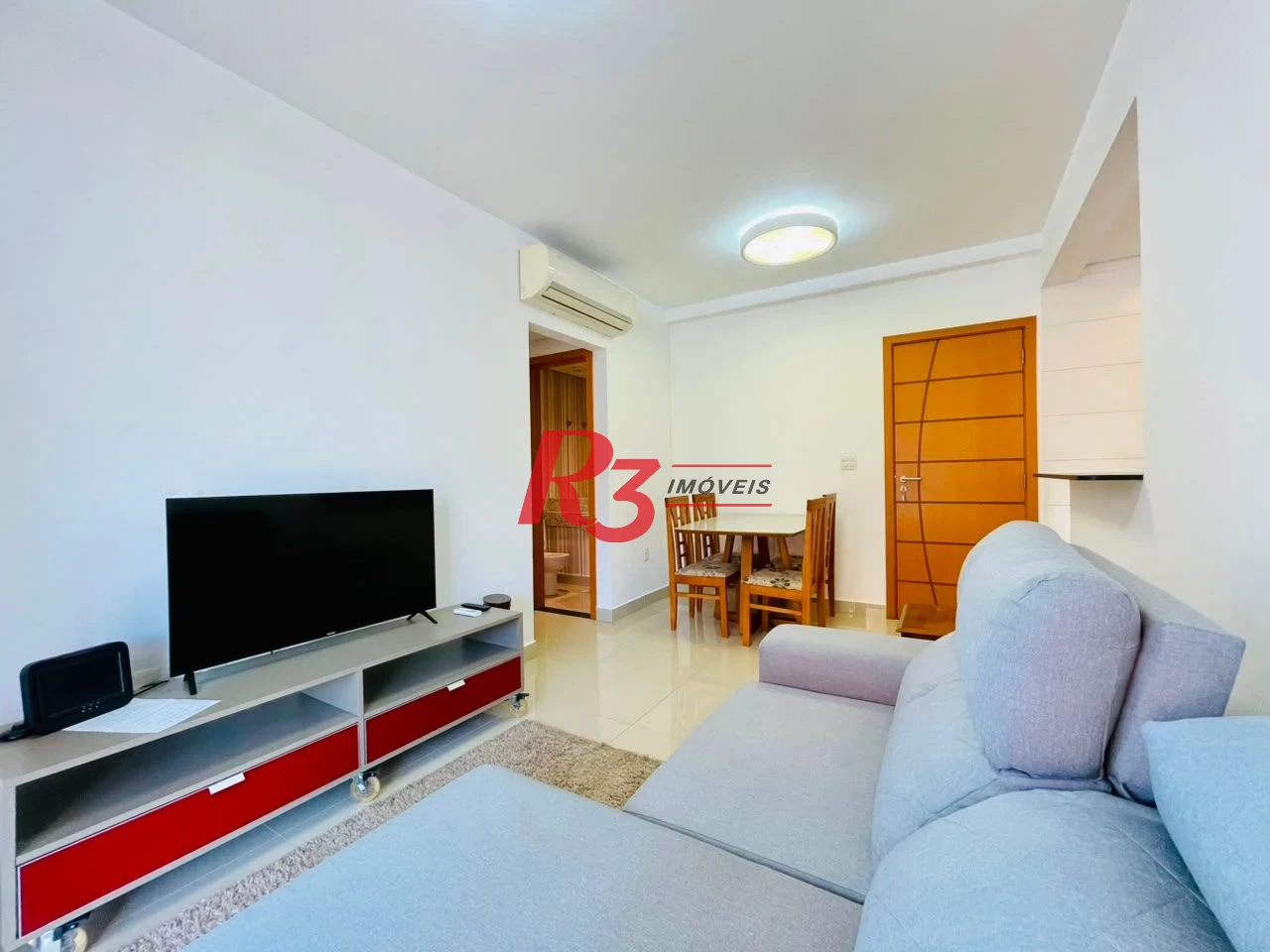 Apartamento com 1 dormitório para alugar, 54 m² por R$ 4.700,00/mês - Embaré - Santos/SP