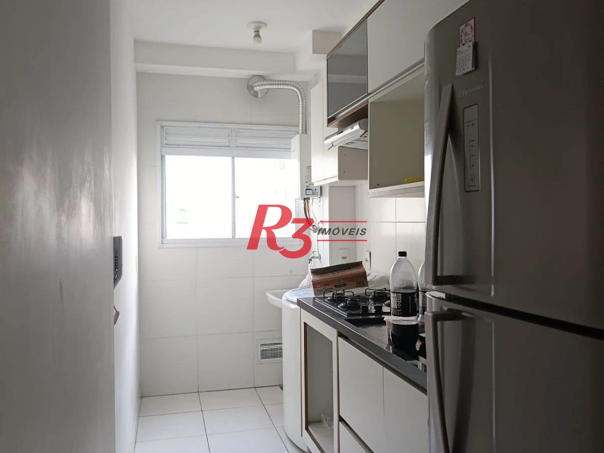 Apartamento com 2 dormitórios à venda, 49 m² por R$ 355.000,00 - Castelo - Santos/SP