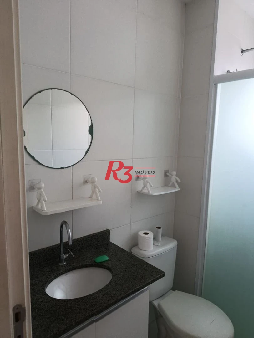 Apartamento com 2 dormitórios à venda, 49 m² por R$ 355.000,00 - Castelo - Santos/SP