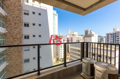 Apartamento com 1 dormitório, 53 m² - venda por R$ 960.000,00 ou aluguel por R$ 5.500,01/mês - Aparecida - Santos/SP