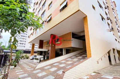 Apartamento com 2 dormitórios para alugar, 90 m² por R$ 3.800,00/mês - Vila Matias - Santos/SP