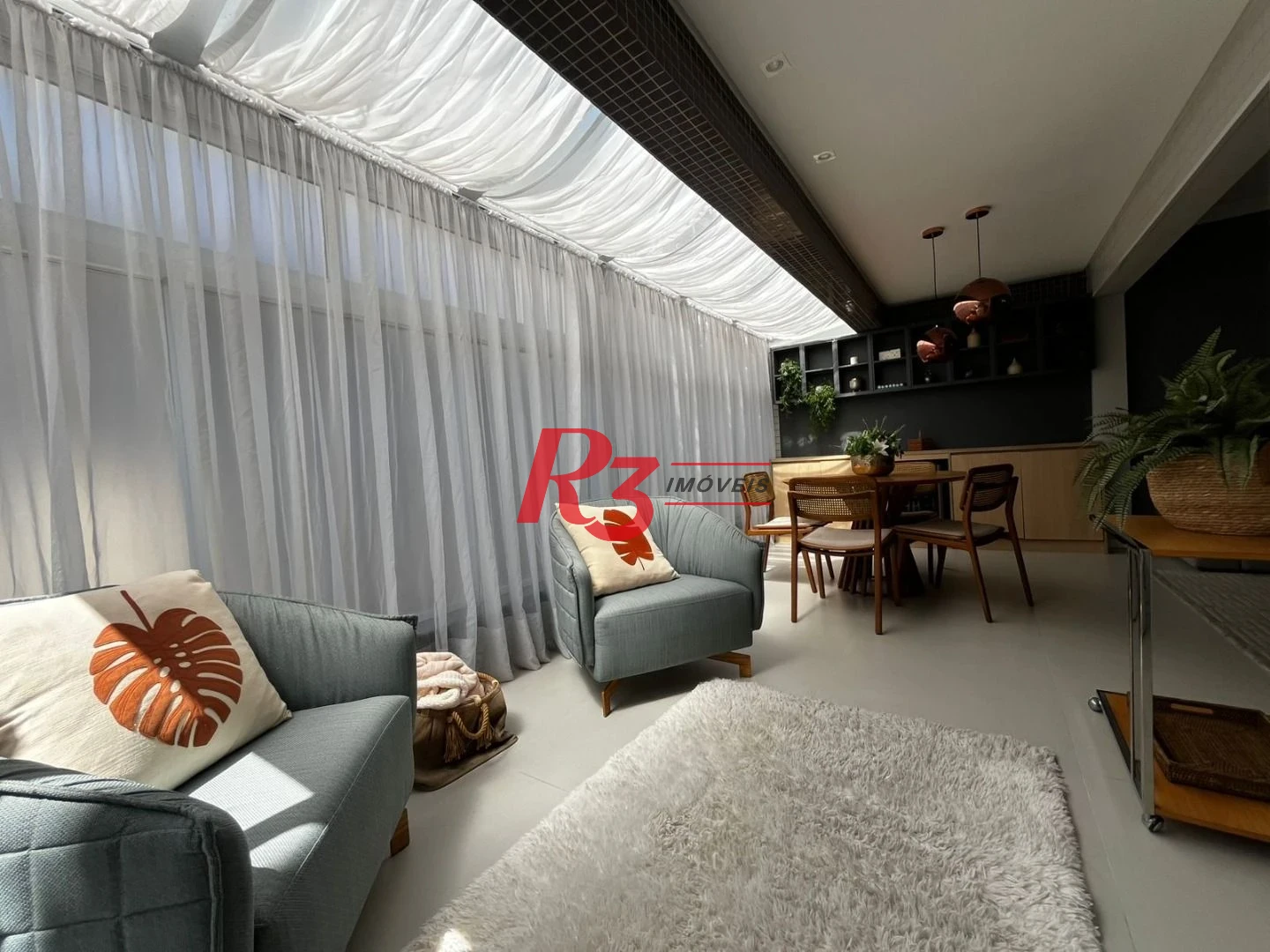 Apartamento Garden com 2 dormitórios para alugar, 90 m² por R$ 9.500,00/mês - Gonzaga - Santos/SP