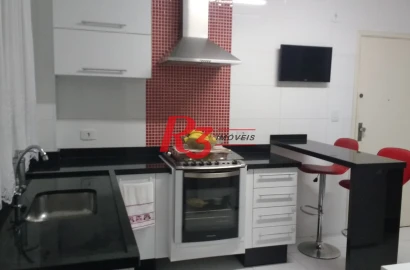 Apartamento com 3 dormitórios para alugar, 80 m² por R$ 3.500,00/mês - Ponta da Praia - Santos/SP