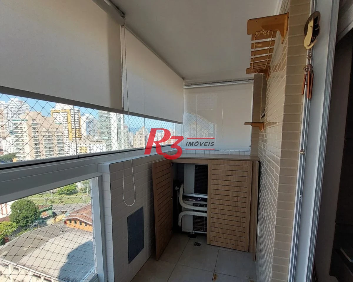 Apartamento com 1 dormitório para alugar, 43 m² por R$ 4.118,00/mês - Campo Grande - Santos/SP