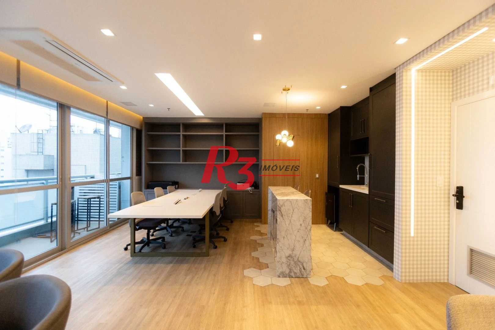 Sala para alugar, 52 m² por R$ 7.000,00/mês - Gonzaga - Santos/SP