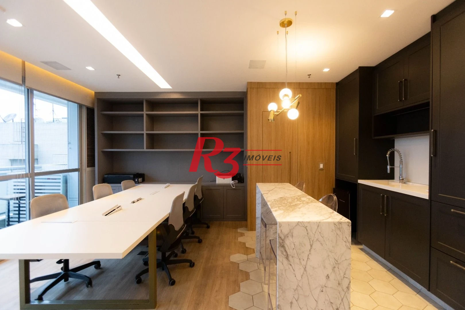 Sala para alugar, 52 m² por R$ 7.000,00/mês - Gonzaga - Santos/SP