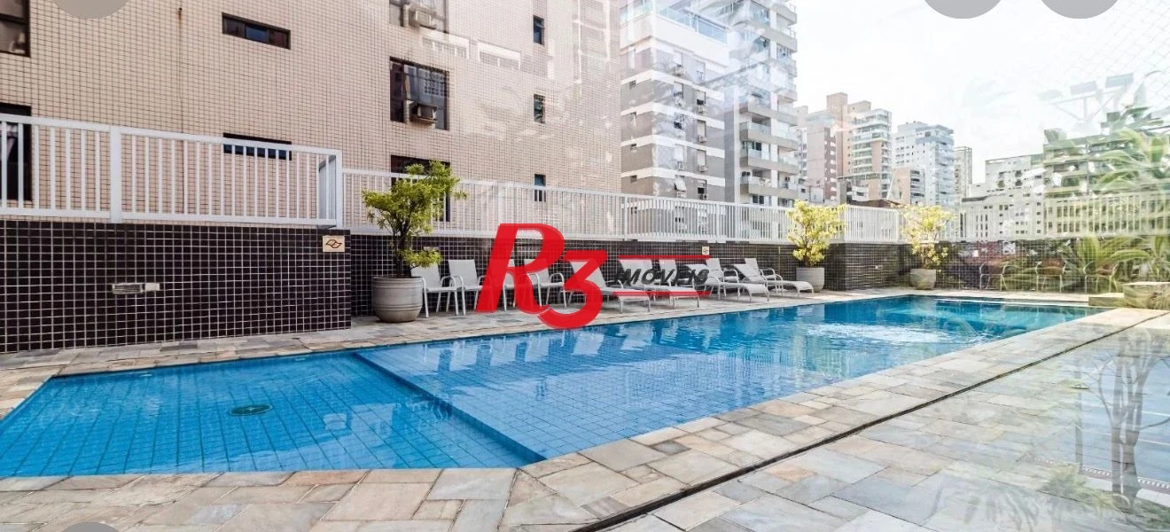 Apartamento com 3 dormitórios para alugar, 100 m² por R$ 7.500,00/mês - Pompéia - Santos/SP