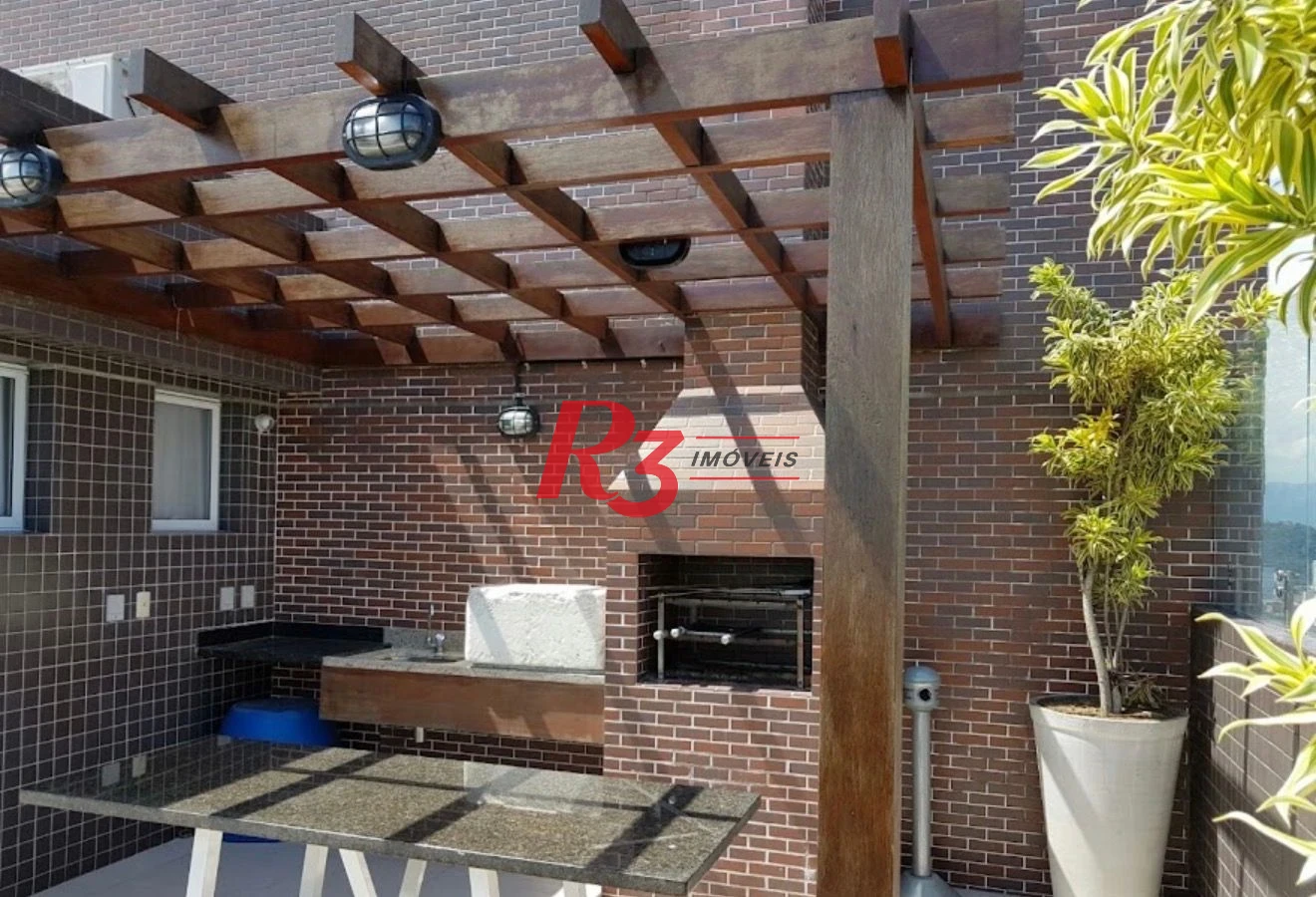 Apartamento com 3 dormitórios para alugar, 100 m² por R$ 7.500,00/mês - Pompéia - Santos/SP