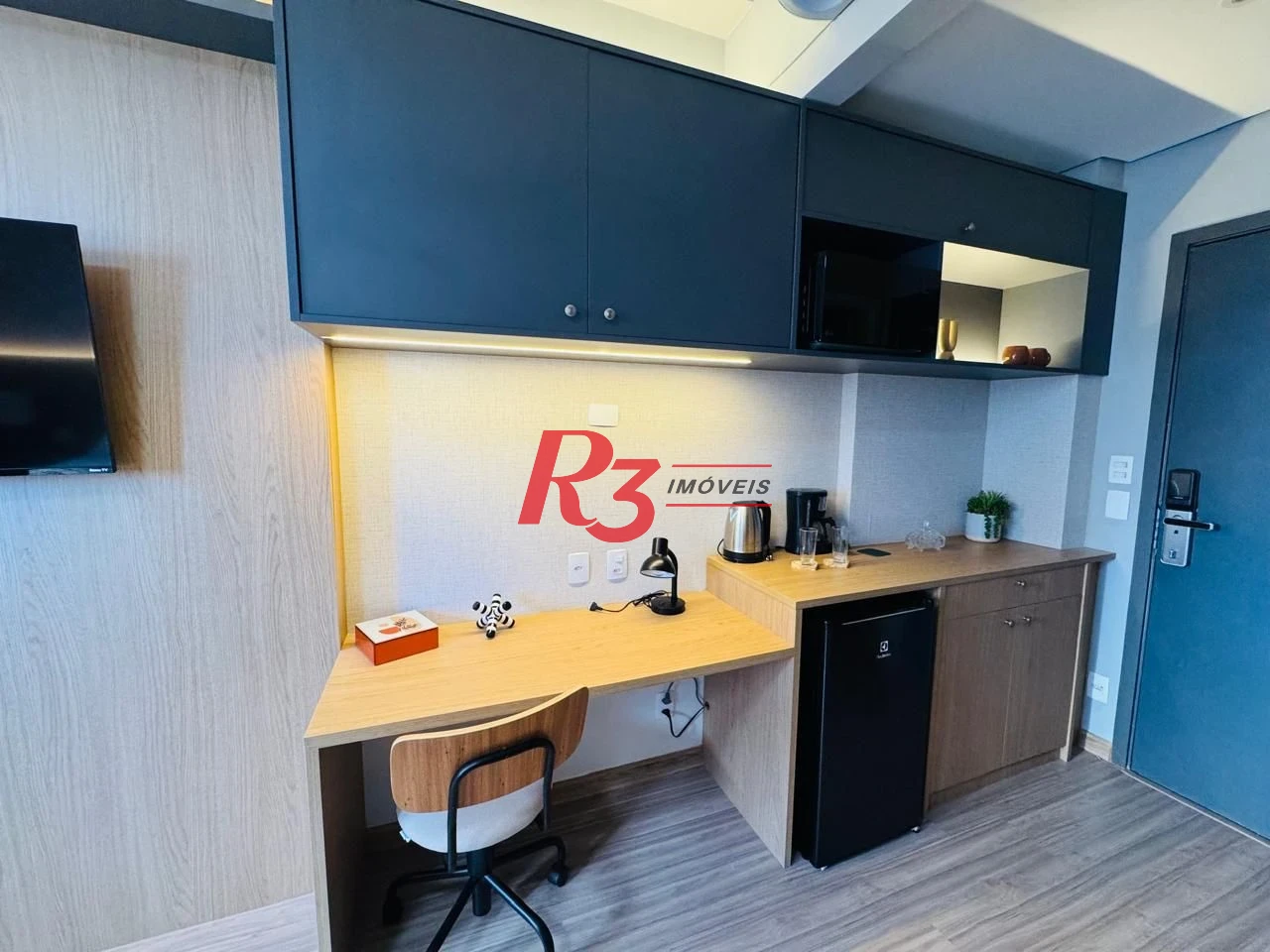 Studio com 1 dormitório para alugar, 36 m² por R$ 4.000,00/mês - Gonzaga - Santos/SP