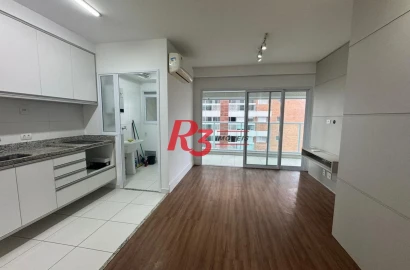 Apartamento com 1 dormitório para alugar, 50 m² por R$ 4.625,00/mês - Ponta da Praia - Santos/SP