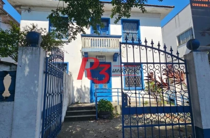 Casa com 10 dormitórios para alugar, 277 m² por R$ 12.000,00/mês - Macuco - Santos/SP