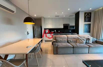 Apartamento com 2 dormitórios à venda, 87 m² por R$ 1.350.000,00 - Gonzaga - Santos/SP