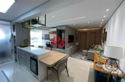 Apartamento com 2 dormitórios à venda, 68 m² por R$ 850.000,00 - Embaré - Santos/SP