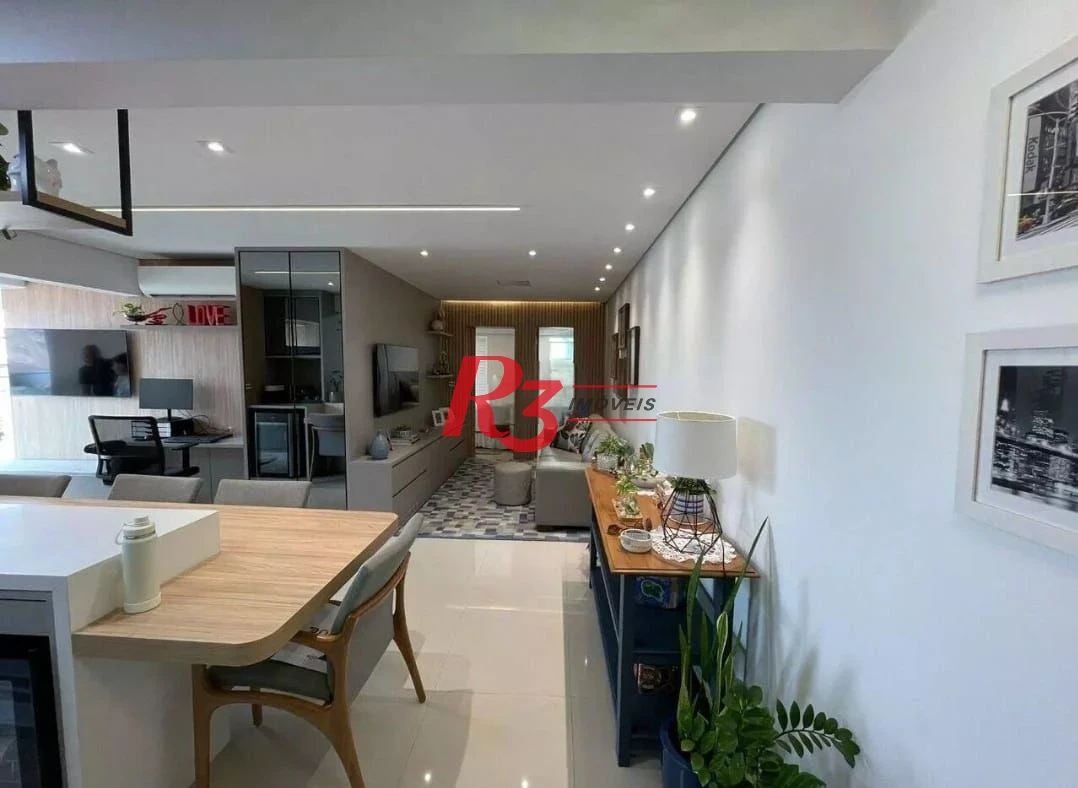 Apartamento com 2 dormitórios à venda, 68 m² por R$ 850.000,00 - Embaré - Santos/SP