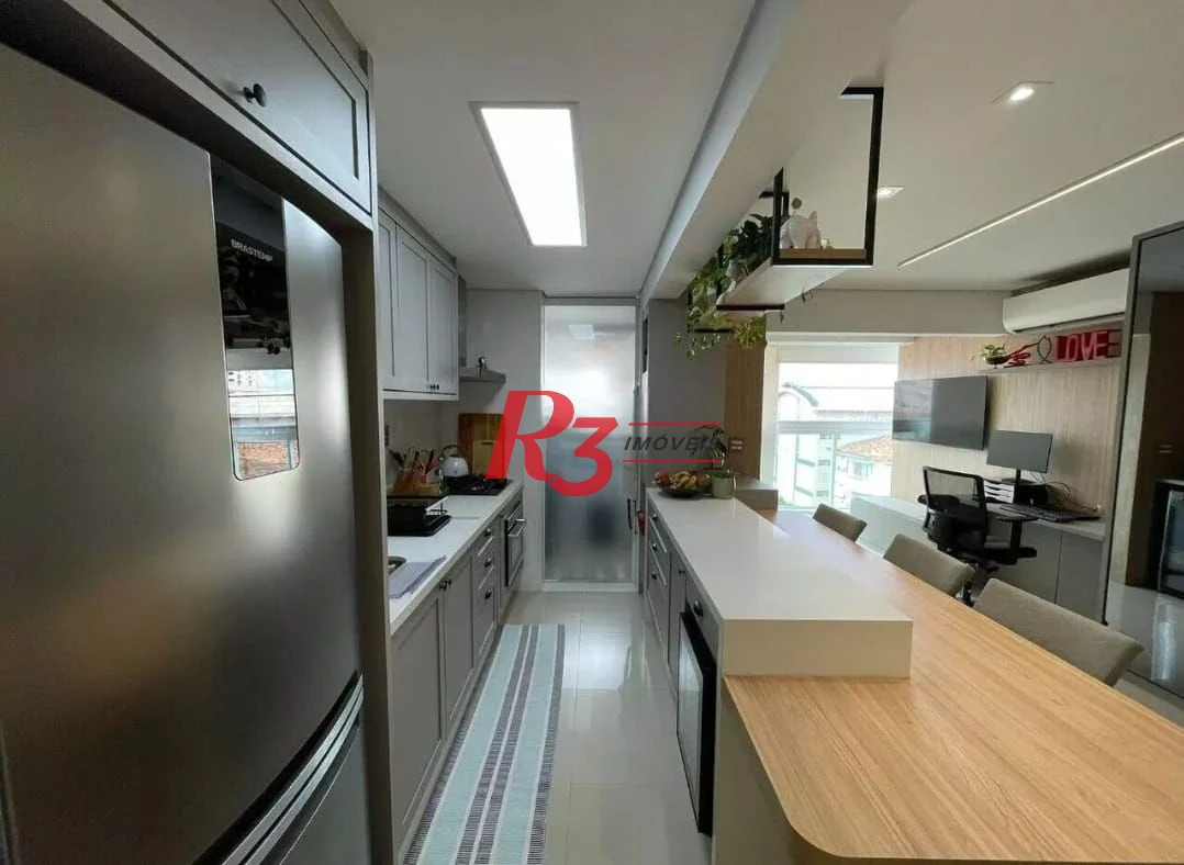Apartamento com 2 dormitórios à venda, 68 m² por R$ 850.000,00 - Embaré - Santos/SP