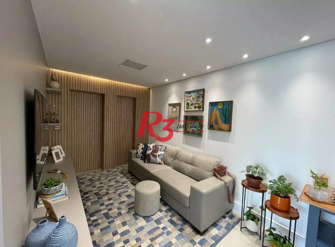 Apartamento com 2 dormitórios à venda, 68 m² por R$ 850.000,00 - Embaré - Santos/SP