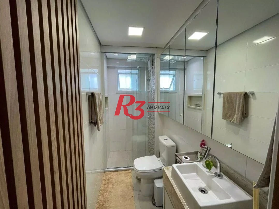 Apartamento com 2 dormitórios à venda, 68 m² por R$ 850.000,00 - Embaré - Santos/SP