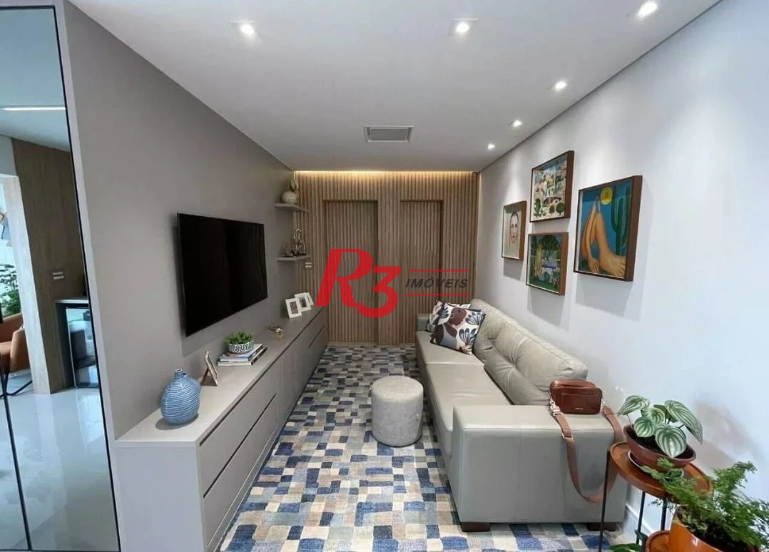 Apartamento com 2 dormitórios à venda, 68 m² por R$ 850.000,00 - Embaré - Santos/SP