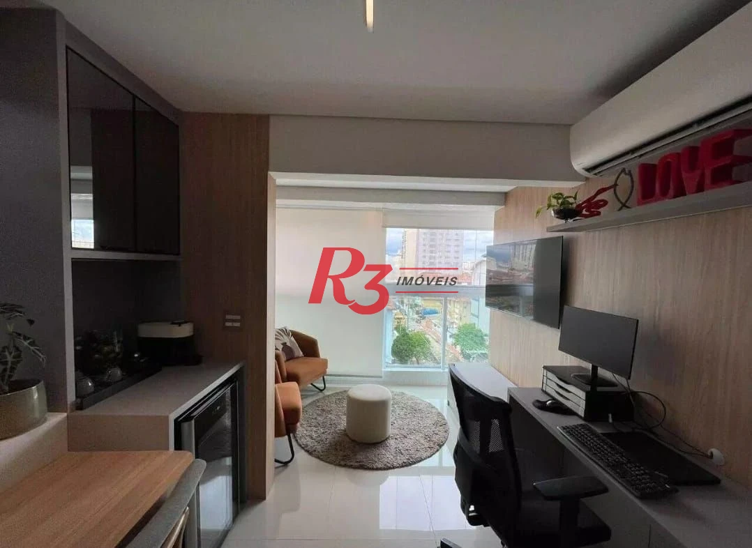 Apartamento com 2 dormitórios à venda, 68 m² por R$ 850.000,00 - Embaré - Santos/SP