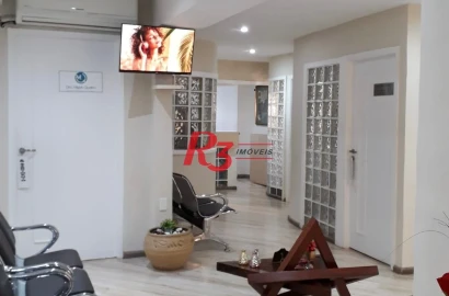 Sala para alugar, 99 m² por R$ 3.000,00/mês - Gonzaga - Santos/SP