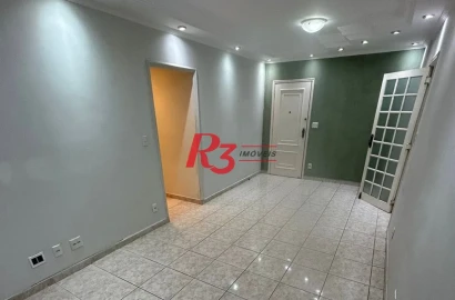 Apartamento com 2 dormitórios para alugar, 90 m² por R$ 4.700,00/mês - Campo Grande - Santos/SP