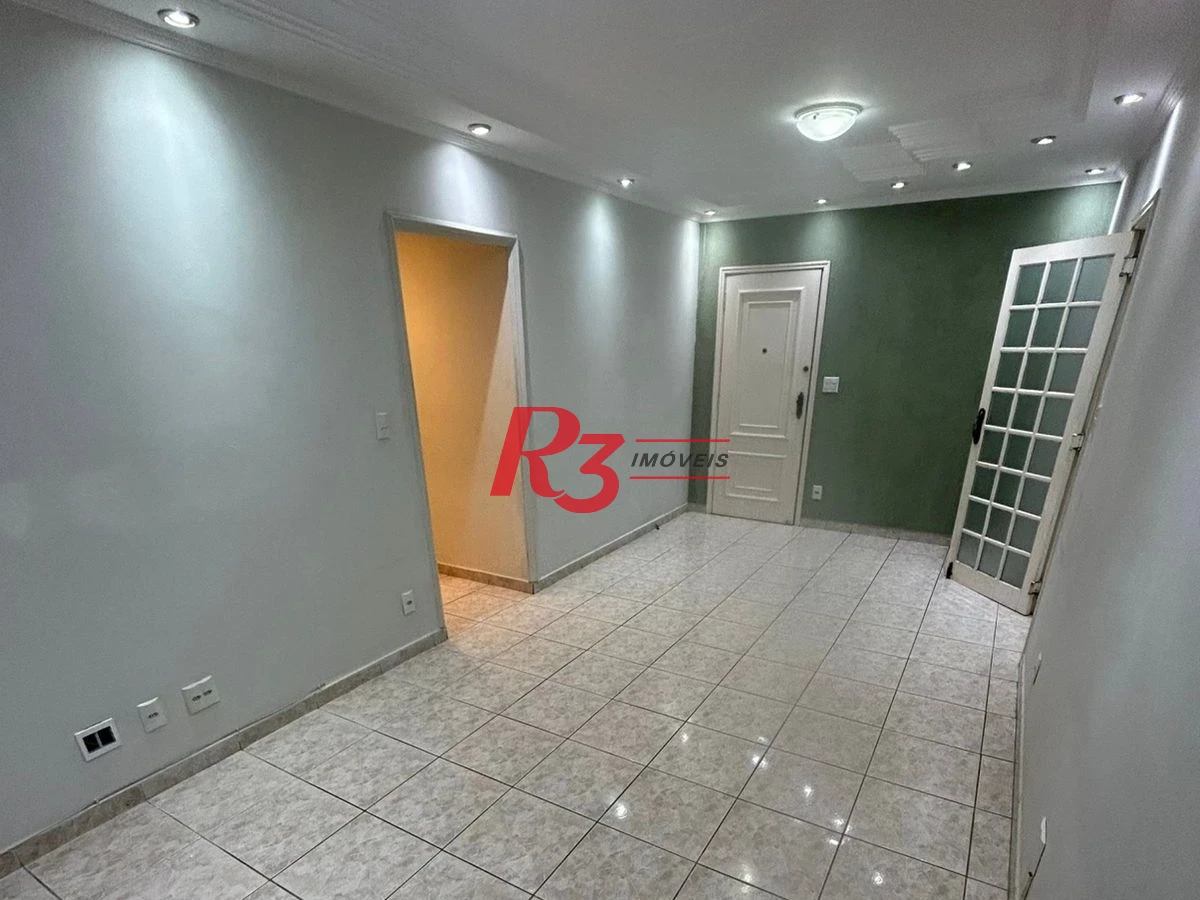 Apartamento com 2 dormitórios para alugar, 90 m² por R$ 4.700,00/mês - Campo Grande - Santos/SP