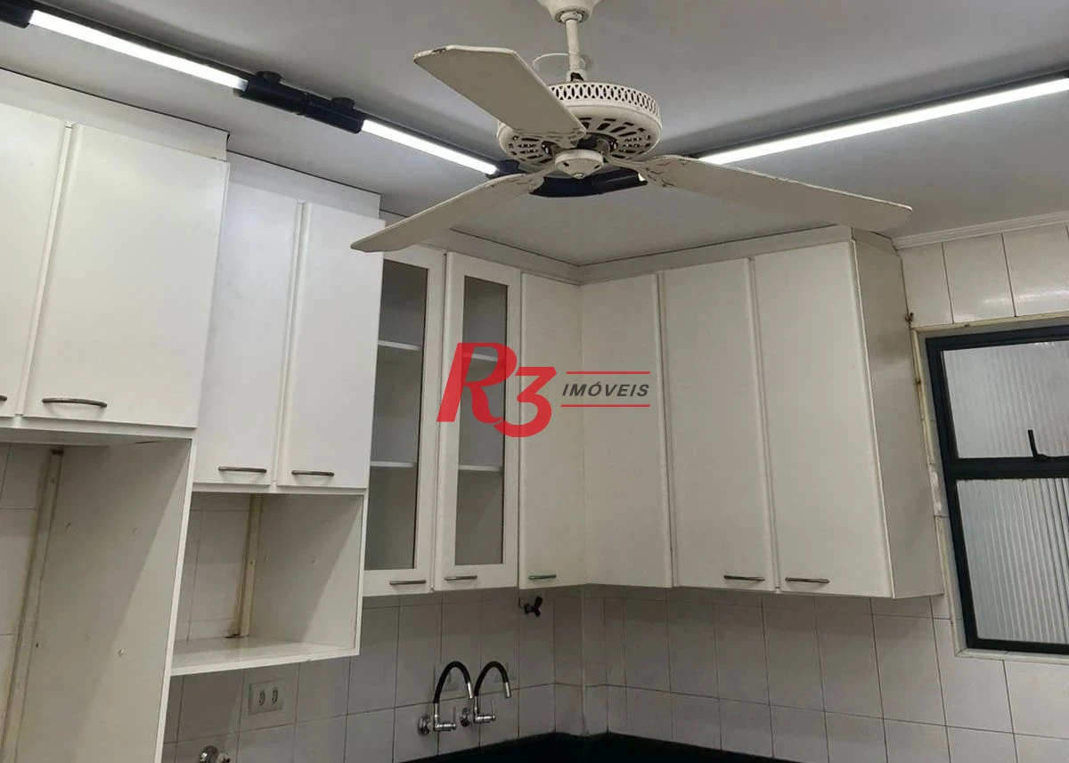Apartamento com 2 dormitórios para alugar, 90 m² por R$ 4.700,00/mês - Campo Grande - Santos/SP