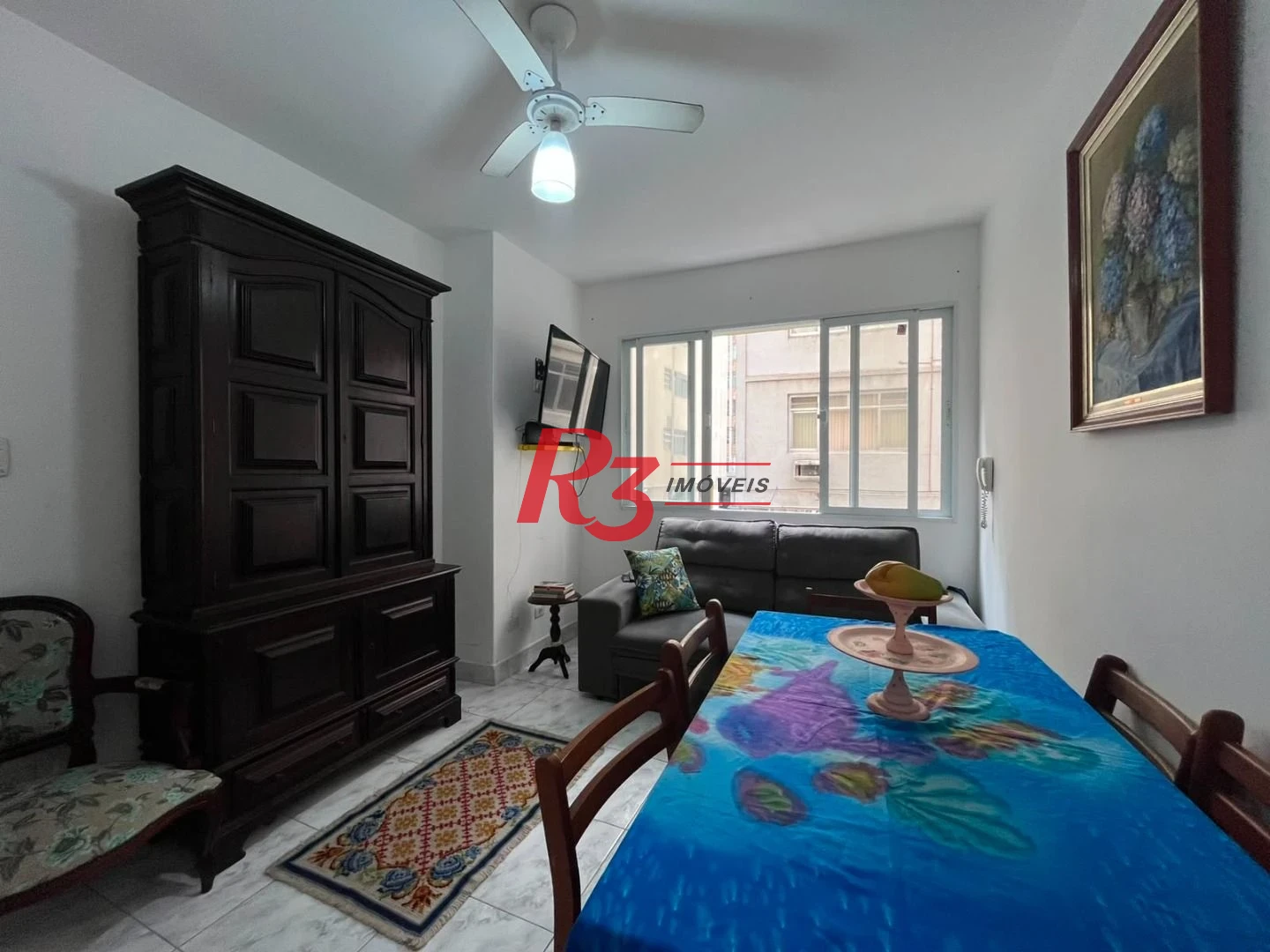Apartamento com 1 dormitório à venda, 52 m² por R$ 415.000,00 - Boqueirão - Santos/SP